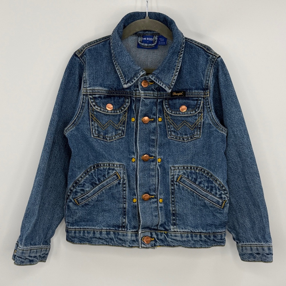 Mini Rodini x Wrangler Peace Dove Denim Jacket for Kids - Size 5 - 7 years - Picture 3 of 5